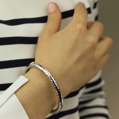14 Ayar Beyaz Altın Kelepçe