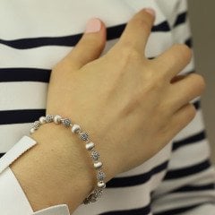 14 Ayar Beyaz Altın Kelepçe