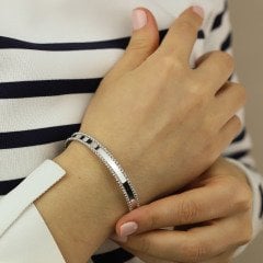 14 Ayar Beyaz Altın Kelepçe