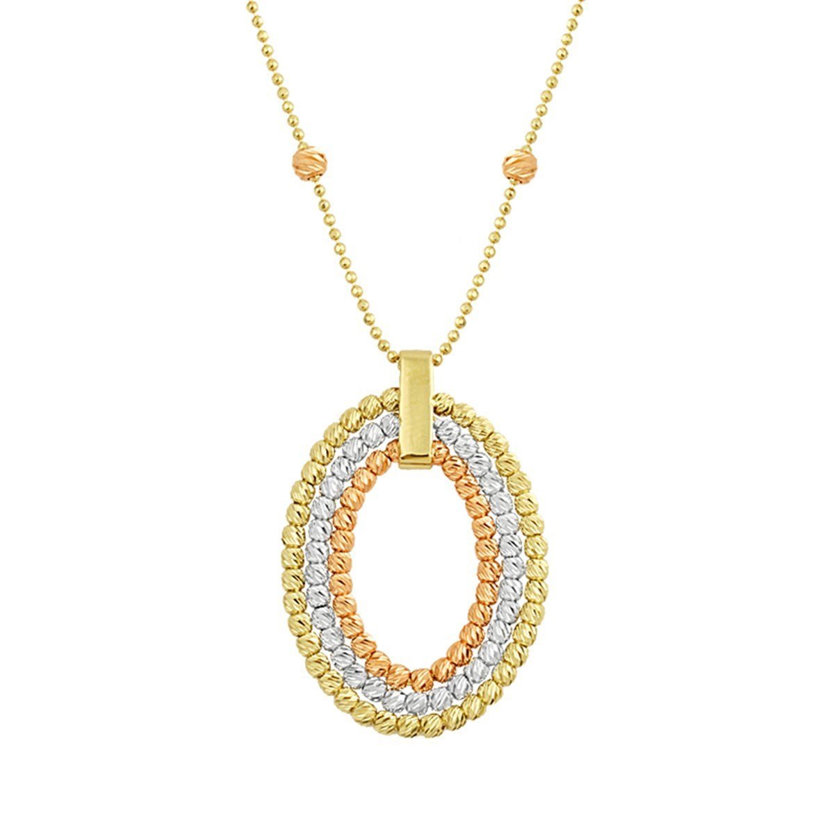 Oval Üç Sıra Dorika Kolye