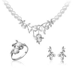 14K Ağaç Dalı İnci Set