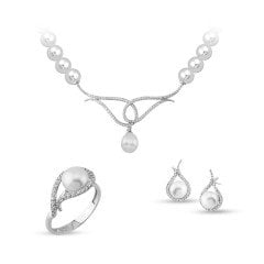 14K Damlacık İnci Set