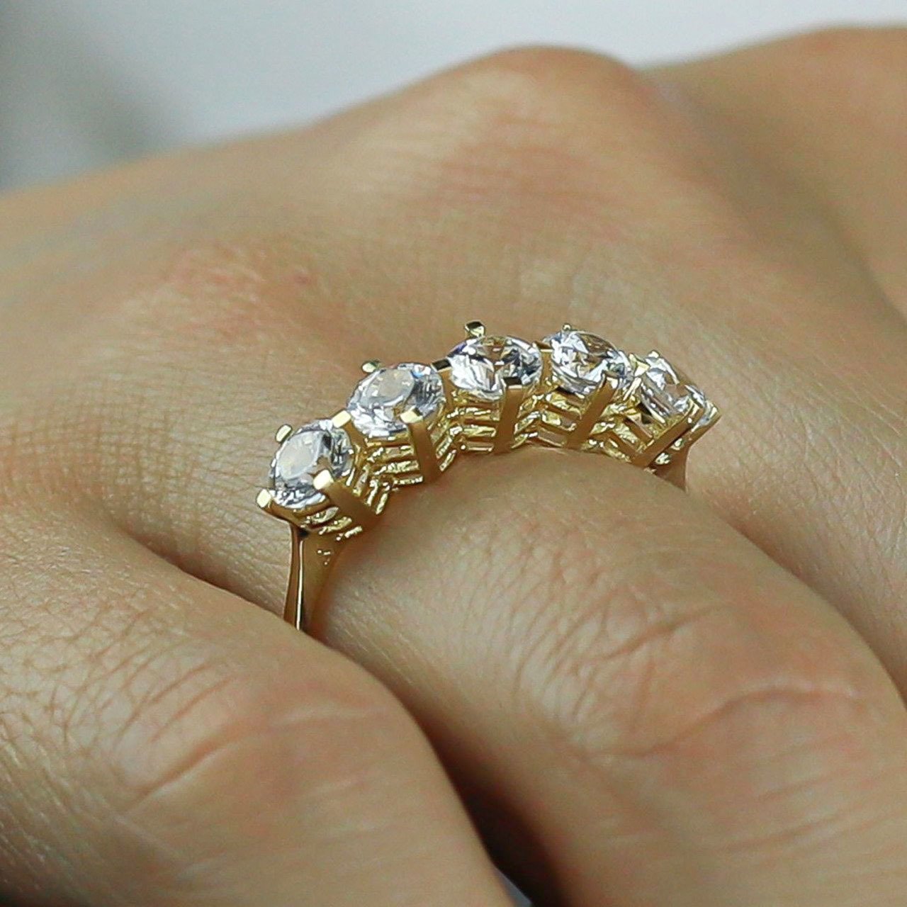 Altın Beştaş Yüzük 14 Ayar