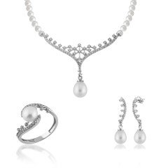 14K Tanem İnci Set