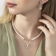 14K Ivy İnci Set