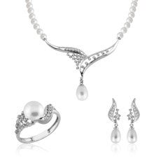 14K Defne İnci Set