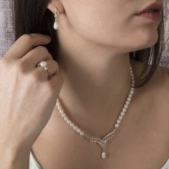 14K Sonbahar İnci Set
