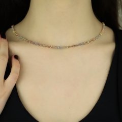 3 Renk Rorika Gerdanlık 14 Ayar
